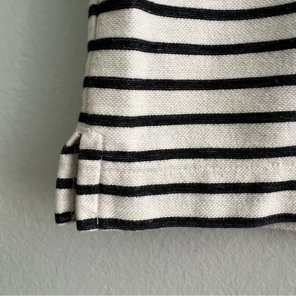 Madewell Striped Lace-Up Top Size X-Small - Picture 6 of 16